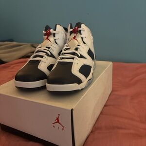 Men's Navy blue white Olympic Jordan 6